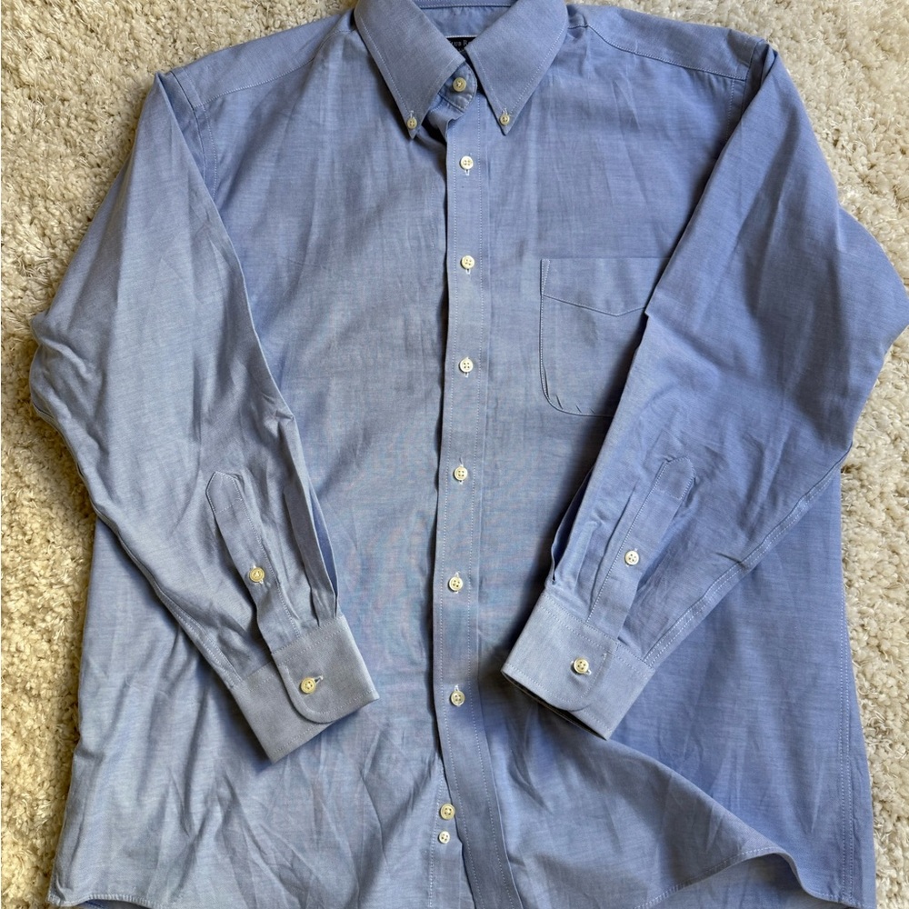 Men's Blue Button-Down Shirt
